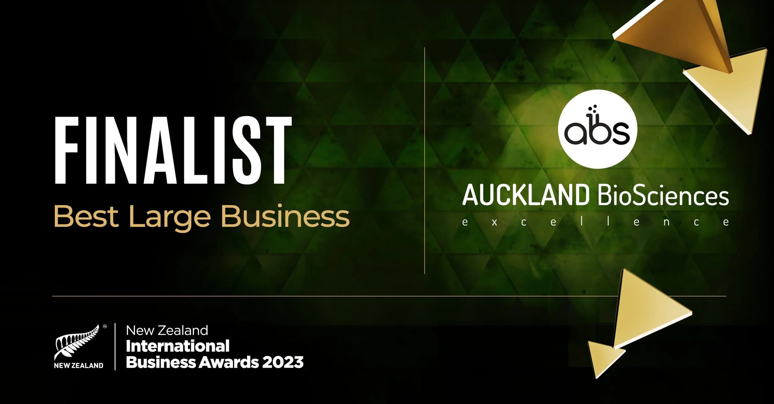 Auckland BioSciences being a Finalist at the New Zealand International Business Awards 2023 and 4th in the Deloitte Master of Growth Index 2023.