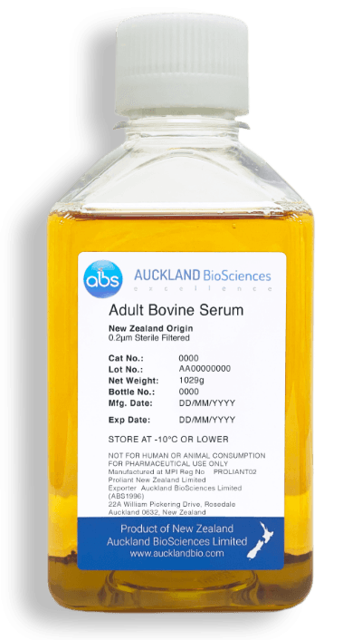 Adult Bovine Serum New Zealand